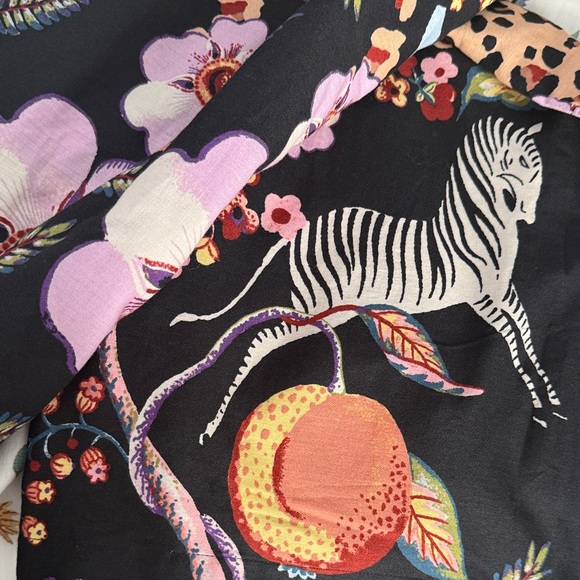 NWT Anthropologie Floral & Animal Print Women's Pajama (Pants only) 100% Cotton - Picture 5 of 7